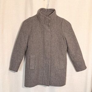 J.Crew Mercantile Gray Wool Overcoat Petite 2